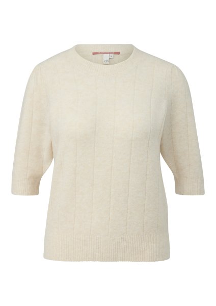 QS Kurzarm-Strickpullover 10814432