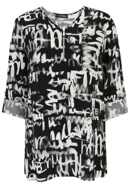 DORIS STREICH Bluse mit Graffiti-Print 10766949