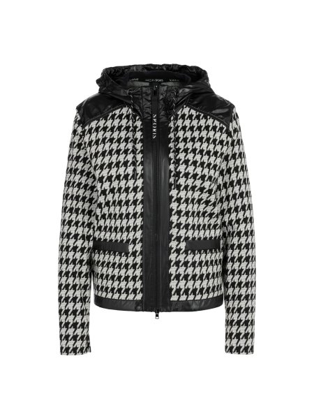 MARC CAIN Chickcheck-Jacke mit Kapuze 10766466