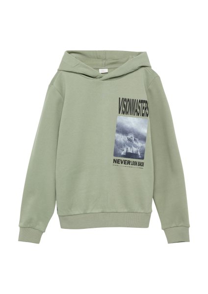 S.OLIVER Kapuzen-Sweatshirt mit Frontprint 10765140