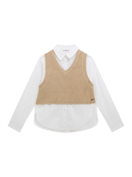 GUESS Bluse mit Strickpullunder 10817676