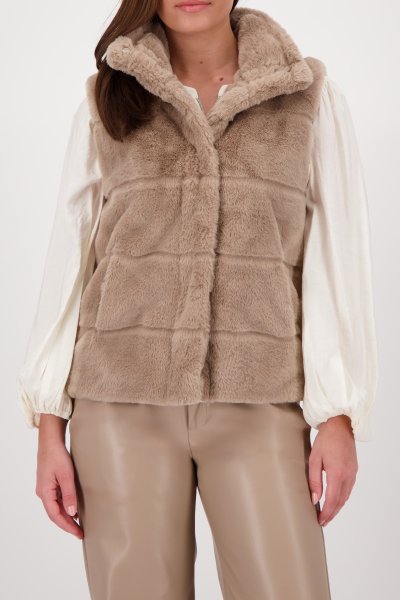 MONARI Fellweste mit Stehkragen 10812486