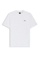 Boss Green T-Shirt aus Baumwollmischgewebe mit Tennisball-Jacquardmuster 10825878