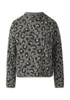 Vorschau: S.OLIVER BLACK LABEL Relaxed-Fit-Pullover mit Leo-Print und weiten Ärmeln 10814556