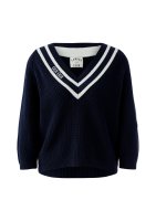 Vorschau: Oui Pullover im College Stil 10836319