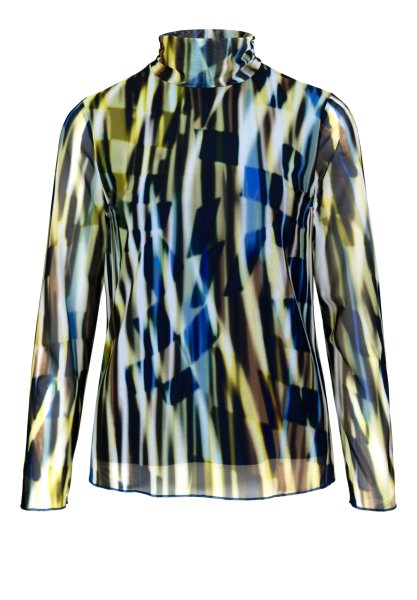 BIANCA Modernes Print-Shirt mit Rollkragen in Mesh-Ware 10778068