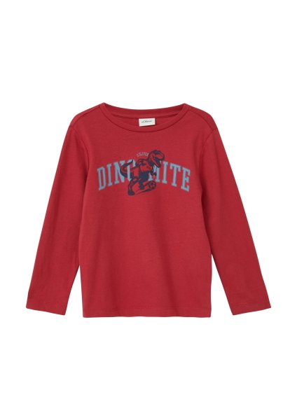 S.OLIVER Baumwoll-Longsleeve mit Frontprint 10811206