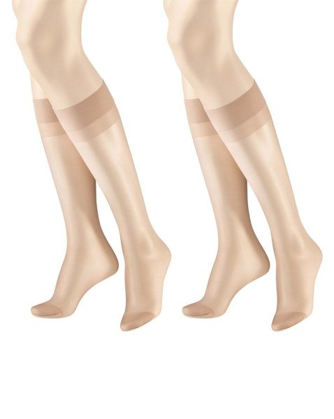 HUDSON Kniestrümpfe im Doppelpack aus 100% Polyamid 10804968