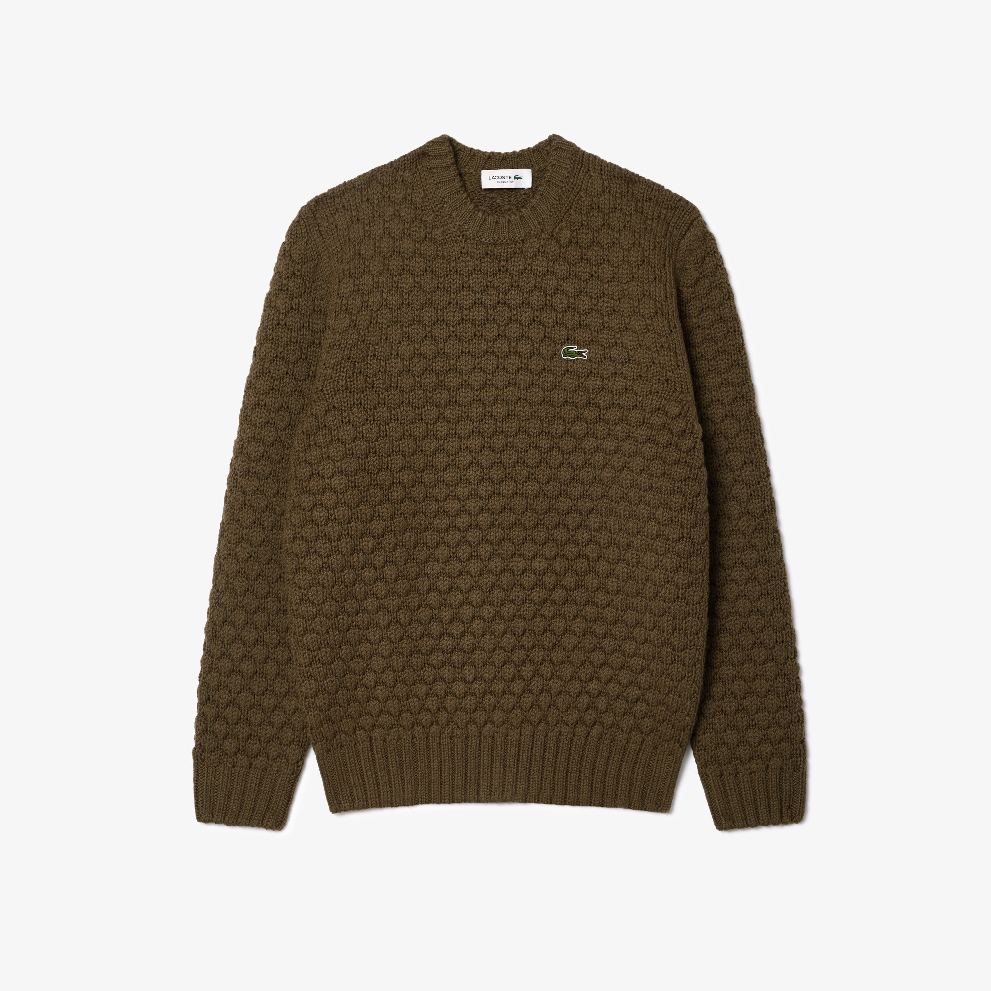 LACOSTE Pullover aus dicker kardierter Wolle mit Rundhalsausschnitt 10755031 kaufen WOHRL