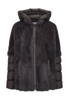 Vorschau: MILESTONE Wega Cape in Fake Fur-Stepp-Mix 10829783