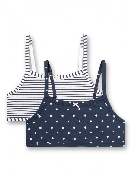 SANETTA Doppelpack Bustier mit Pünktchenmuster 10616317