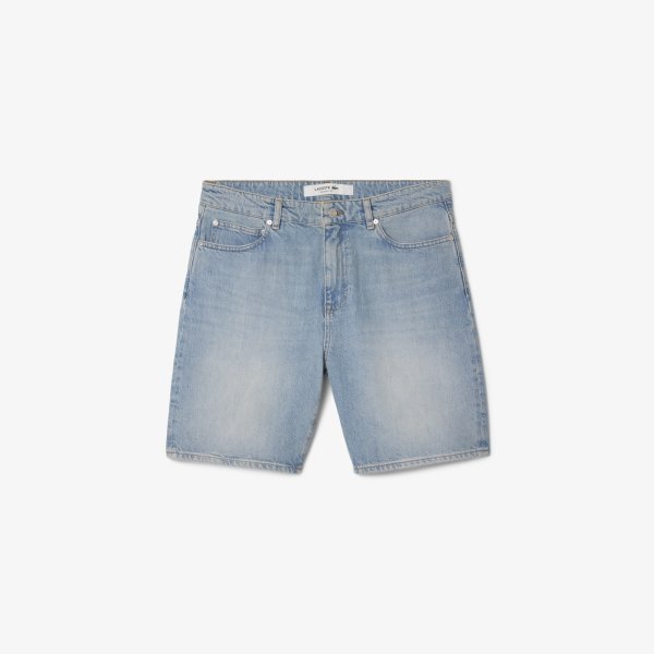 LACOSTE Straight Fit-Bermudashorts aus Denim 10780357