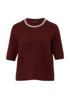Vorschau: S.OLIVER BLACK LABEL Softer Kurzarm-Pullover aus Wollmix 10814506