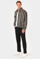 PEGADOR BEVILL FLANNEL SHIRT WASHED DARK STONE BLACK 10785067