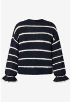 Vorschau: ZERO Pullover gestreift mit Wolle 10846482