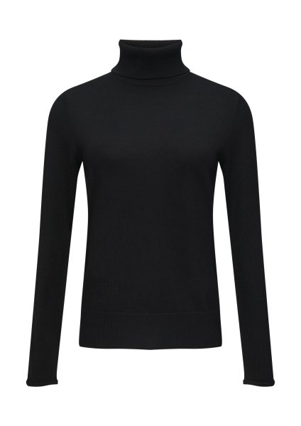 S.OLIVER BLACK LABEL Turtleneck-Pullover mit Rippblende 10761125