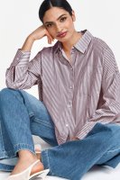 Vorschau: RICH & ROYAL Sustainable Cotton Oversize Stripe Bluse 10829620