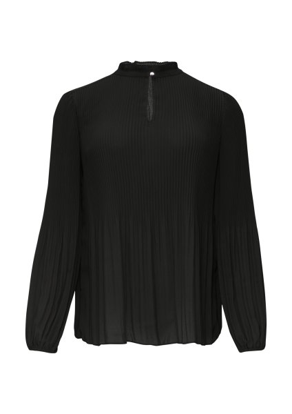 S.OLIVER BLACK LABEL Plissierte Bluse aus Crêpe 10761093