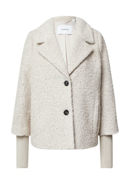 COMMA Boucléjacke mit Rippbündchen 10811320