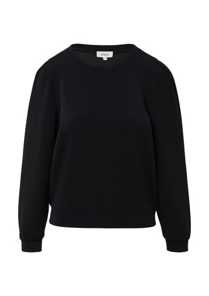 S.OLIVER Scuba-Sweatshirt mit Puffärmeln 10811396