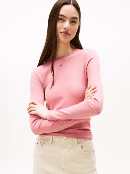 TOMMY JEANS TJW SLIM ESSENTIAL RIB LONGSLEEVE 10796299