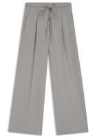 Vorschau: Hugo Red Melierte Regular-Fit Hose aus elastischem Gewebe mit weitem Bein 10818414