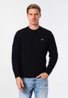 Vorschau: LACOSTE Strickpullover R-Neck Zopfmuster 10804174