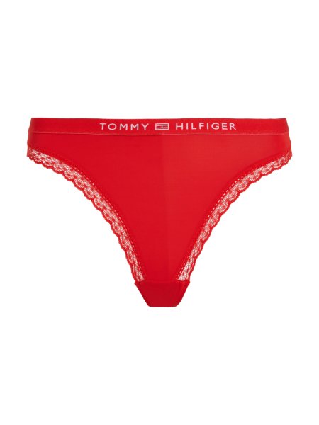 TOMMY HILFIGER Slips mit Spitze und gleichfarbigem Logo 10682571