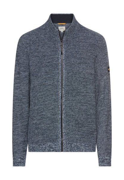 CAMEL ACTIVE Strickjacke mit elastischen Bündchen und Reißverschluss 10814145