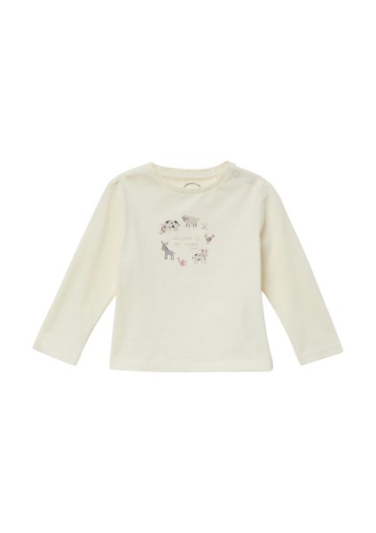 S.OLIVER Longsleeve mit glitzerndem Frontprint 10814633