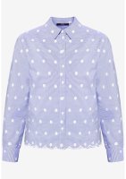 Vorschau: ZERO Bluse mit Streifen und Stickerei 10846475