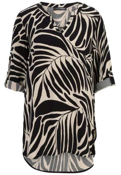 DORIS STREICH Bluse mit Blätter-Print 10796864