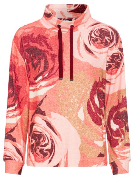 OLSEN Sweatshirt mit abstraktem Rosenprint 10769020