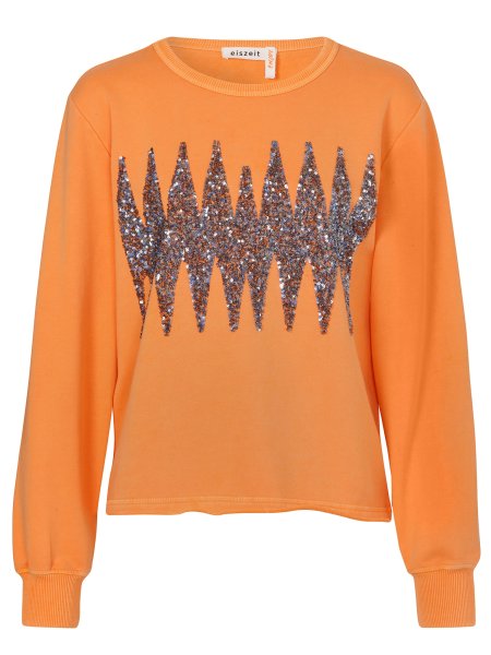 EISZEIT Sweatshirt Rundhals 1/1 Arm Motiv Pailletten 10760665