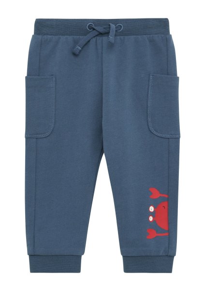 S.OLIVER Sweatpants mit aufgesetzten Taschen und Frontprint 10794149