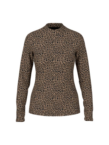 MARC CAIN Tailliertes Langarmshirt – Leo-Print 10810953