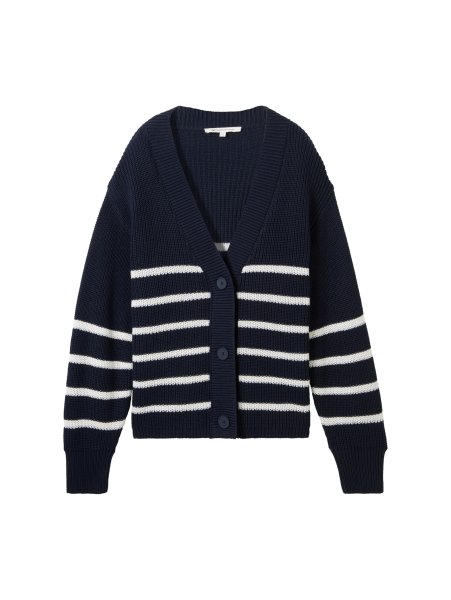 TOM TAILOR DENIM Strick Cardigan mit V-Ausschnitt 10779539