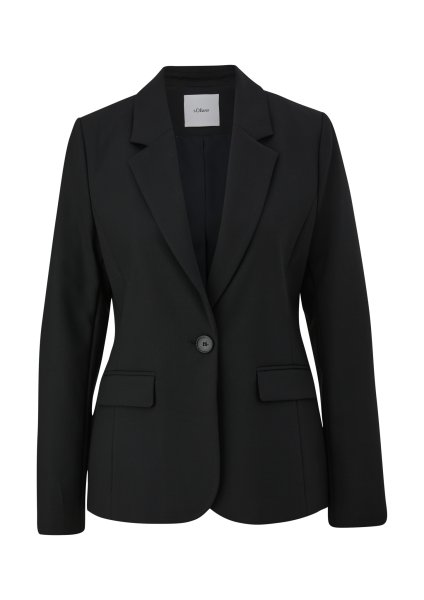 S.OLIVER BLACK LABEL Blazer aus Viskosemix 10761769