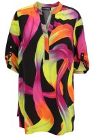 Vorschau: DORIS STREICH Schlupfbluse mit Allover-Muster und verstellbaren Ärmeln 10813038