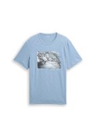 Vorschau: Tom Tailor T-Shirt in Melange-Optik mit Fotoprint 10847785