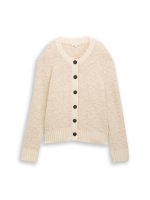 Vorschau: TOM TAILOR Bouclé Cardigan mit Wollanteil 10830252
