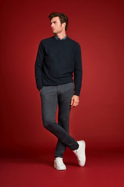 BUGATTI Pullover Rundhals 10806481