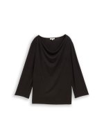 Vorschau: TOM TAILOR Langarmshirt mit Wasserfallkragen 10833111