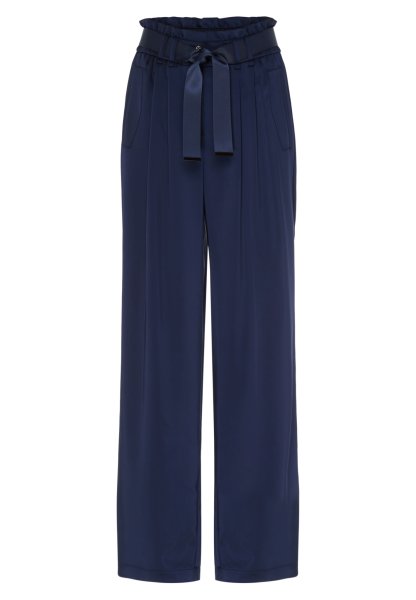 MARC AUREL Satin-Hose mit Bundfalten 10819614