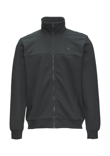 S.OLIVER Sweatjacke mit Stehkragen und Logo-Detail 10761000