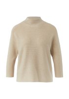 Vorschau: COMMA Strickpullover mit Stehkragen und 3/4-Fledermausärmeln 10811266