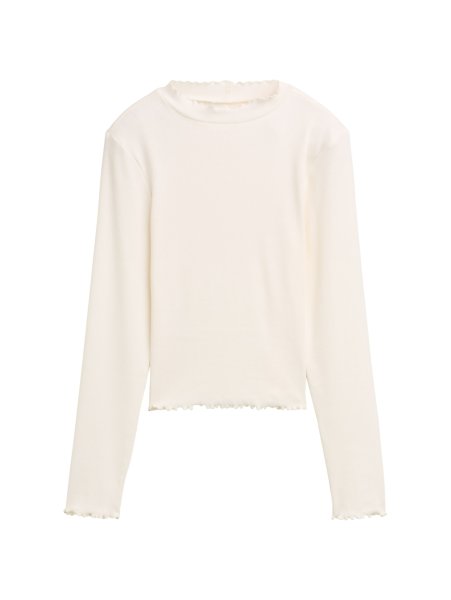 TOM TAILOR DENIM Cropped Langarmshirt 10821863
