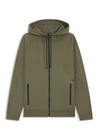Boss Green Regular-Fit Hoodie mit Reißverschluss und Jacquard-Streifen 10818658