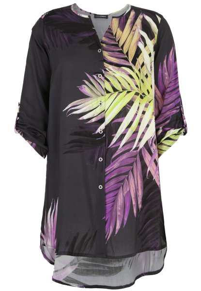 DORIS STREICH Long-Bluse mit Dschungel-Print 10766910