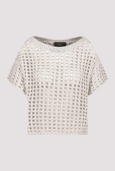 Ajour Pullover Pullover Mit Bindeband MONARI Ajour-Kurzarm - Main Image